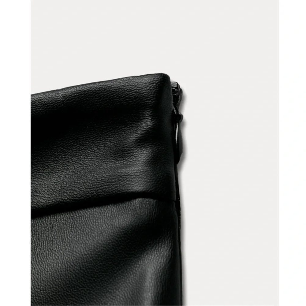 ZARA FAUX LEATHER SKORT - Picture 7 of 7